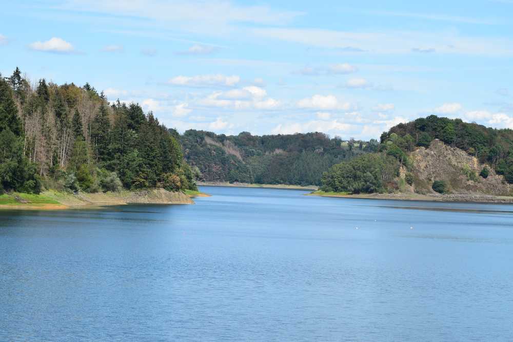 Blick auf die Wahnbachtalsperre