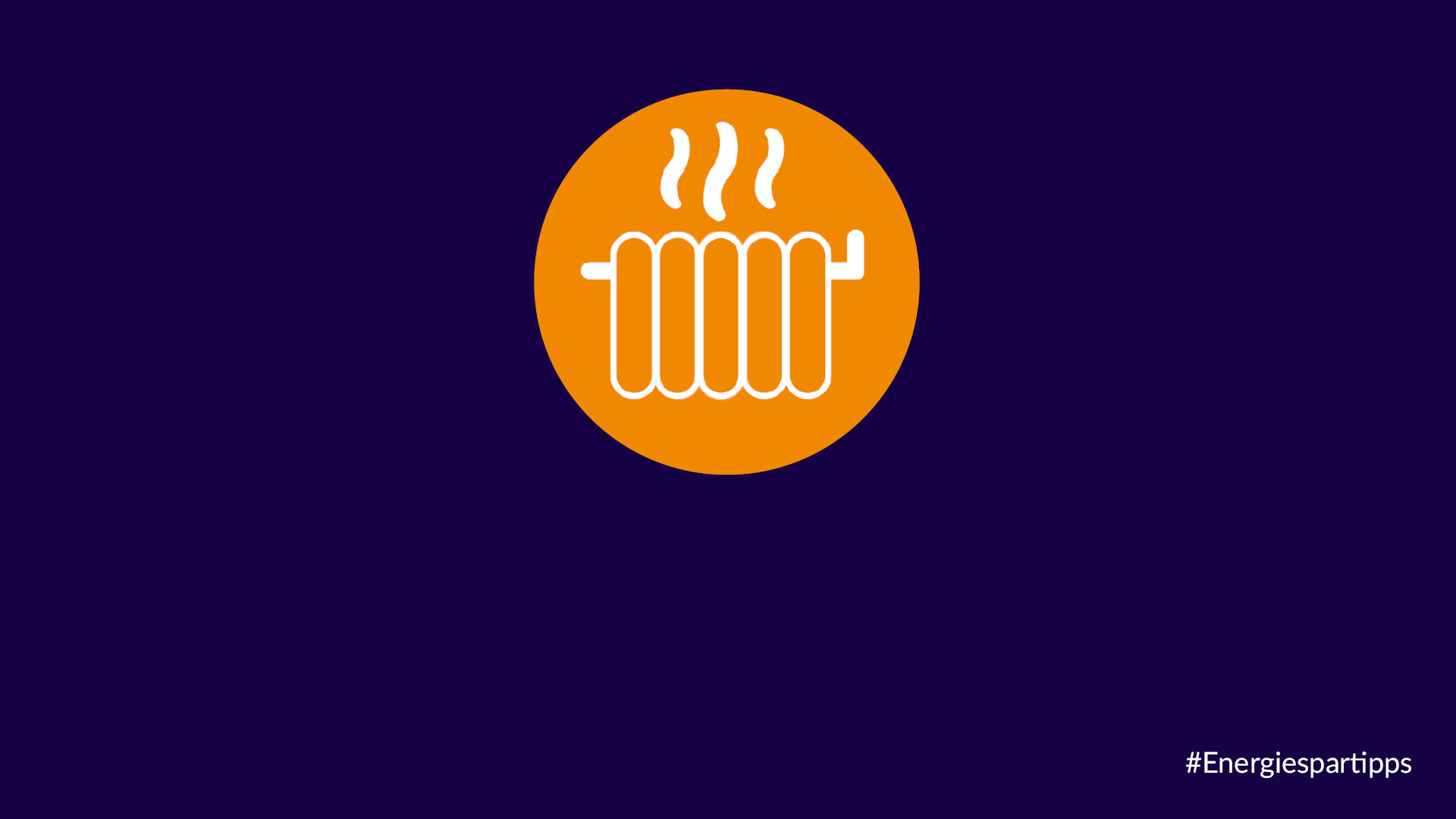 Heizung Icon Heizung mit Wärmestrahlen