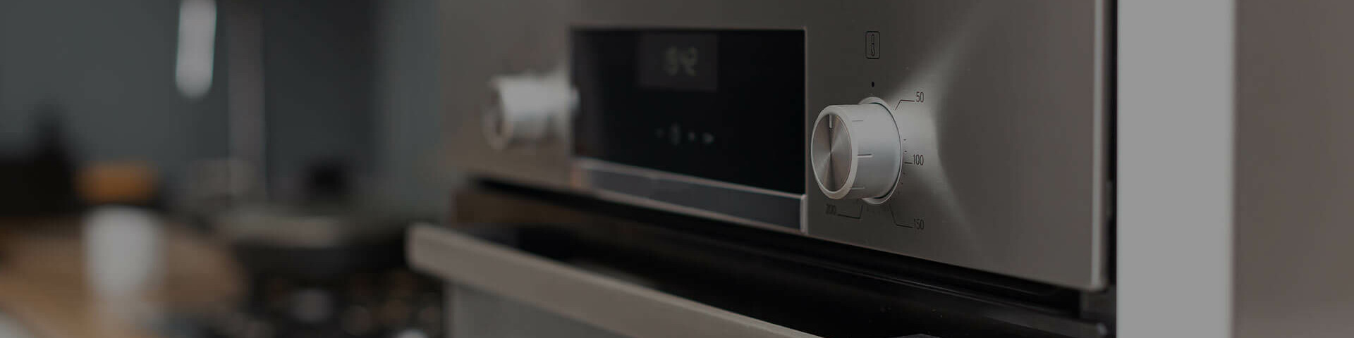 Kochen Backofentür in moderner Küche